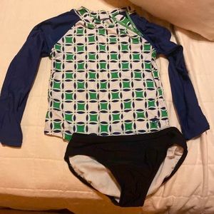 Rash guard 2 piece size 6 girls